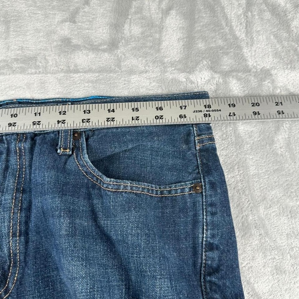 Lucky Brand 363 New Vintage Straight Jeans Mens 36x32 Blue Y2K Grunge Streetwear - Picture 5 of 8